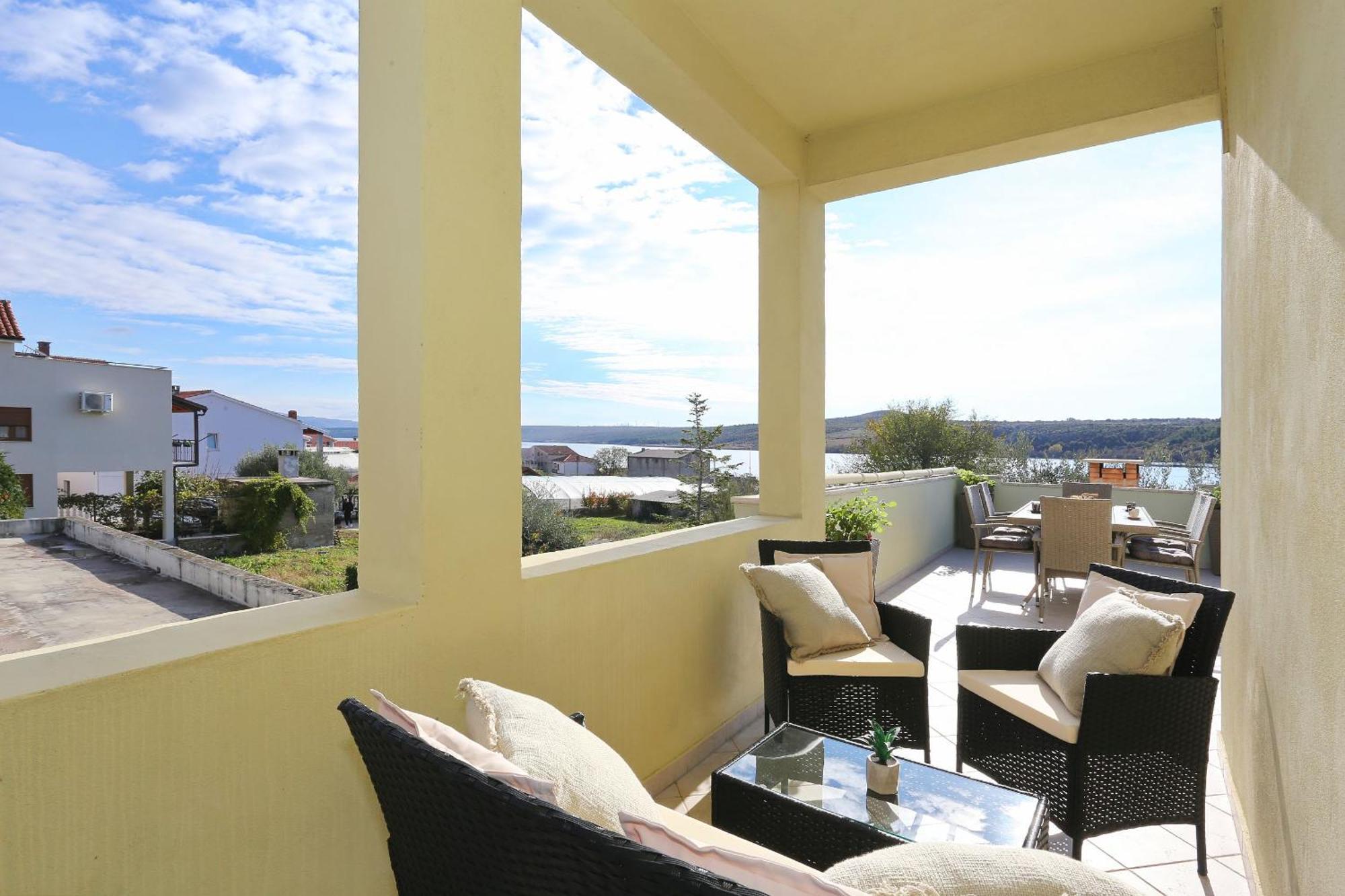 Seaview Apartment Aida Posedarje Luaran gambar